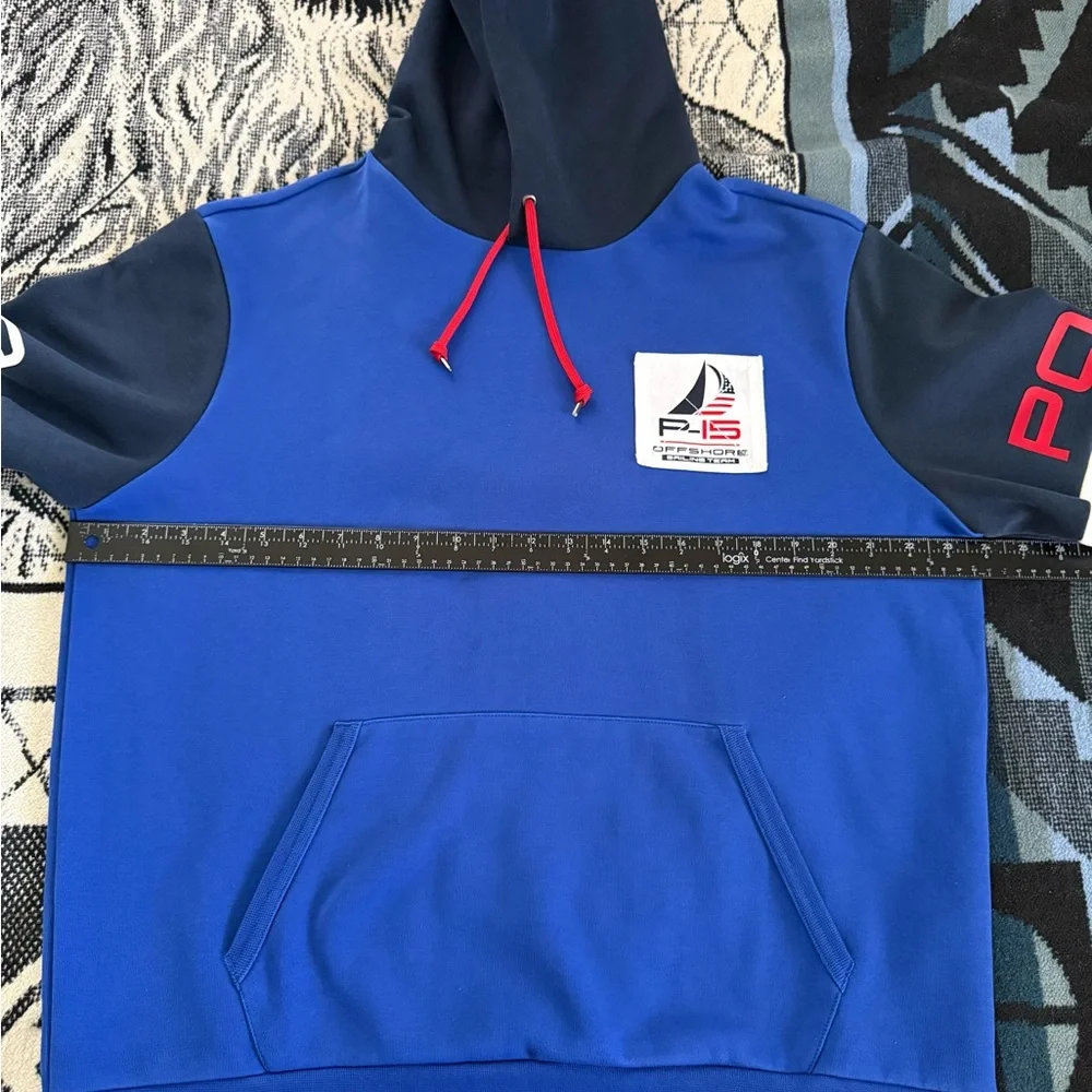 Polo Ralph Lauren Double Knit P-15 Offshore Sailing Team Multi-Blue/White Hoodie